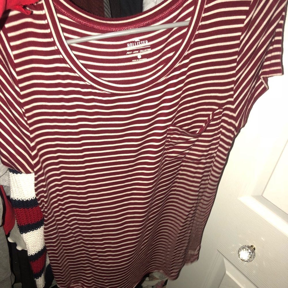 Hollister striped t shirt